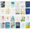 Hallmark Boxed Christmas Card Assortment with Keepsake Box (48 Cards and Envelopes) Angels, Santa, Penguins, New Year, Snowmen, Ornaments(Polka Dots)