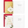 Hallmark Boxed Christmas Cards Assortment, Gold Foil Classic (6 Designs, 36 Cards with Envelopes)(Holiday Classic Gold Foil Card Assortment)