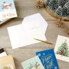 Hallmark Boxed Christmas Cards Assortment, Let it Snow (4 Designs, 12 Cards and Envelopes)(Let it Snow Holiday Card Assortment)