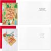 Hallmark Boxed Christmas Cards Assortment, Rustic Happy Holidays (4 Designs, 16 Cards and Envelopes)(Rustic Happy Holidays Card Assortment)