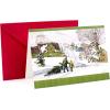 Hallmark Boxed Christmas Cards, Season to be Grateful (16 Cards and 17 Envelopes)(Bringing Home the Tree)