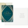 Hallmark Boxed Christmas Cards, Snowman and Cardinal (16 Cards and 17 Envelopes), (1XPX5437)(Modern Elegant Christmas Holiday Cards)