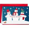 Hallmark Boxed Christmas Cards, Winter Wishes Snowmen (40 Cards and 40 Envelopes)