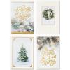 Hallmark Boxed Holiday Cards, Floral Season’s Greetings (40 Cards with Envelopes)(Cards+ Cards White and Gold)