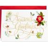 Hallmark Boxed Holiday Cards, Floral Season’s Greetings (40 Cards with Envelopes)(Cards+ Cards White and Gold)