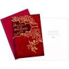Hallmark Bulk Boxed Christmas Card Assortment, Elegant Jewel-Tone Floral Assortment (72 Cards and Envelopes)(Gold Holly and Ivy Holiday Cards)