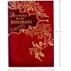 Hallmark Bulk Boxed Christmas Card Assortment, Elegant Jewel-Tone Floral Assortment (72 Cards and Envelopes)(Gold Holly and Ivy Holiday Cards)