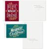 Hallmark Bulk Boxed Christmas Card Assortment, Elegant Jewel-Tone Floral Assortment (72 Cards and Envelopes)(Lettering Holiday Card Assortment)