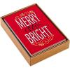 Hallmark Bulk Boxed Christmas Card Assortment, Elegant Jewel-Tone Floral Assortment (72 Cards and Envelopes)(Lettering Holiday Card Assortment)
