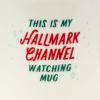 Hallmark Channel Christmas Coffee Mug (“This is My Hallmark Channel Watching Mug”) 17 oz., Red Truck, Mint Green Handle, Christmas Gifts(Coffee Mug)