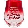 Hallmark Channel Christmas Coffee Mug (“This is My Hallmark Channel Watching Mug”) 17 oz., Red Truck, Mint Green Handle, Christmas Gifts(Wine Glasses)