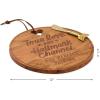 Hallmark Channel Perfect Pairing Wood Charcuterie Board with Spreader (12″ Diameter) Gift for Fans