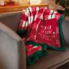 Hallmark Channel Popcorn Bowl (Merry Movie Watching) Red and Green Holly, Housewarming Present(Hallmark Channel Fa La La)