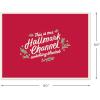 Hallmark Channel Popcorn Bowl (Merry Movie Watching) Red and Green Holly, Housewarming Present(Oversized Blanket)