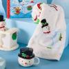 Hallmark Channel Popcorn Bowl (Merry Movie Watching) Red and Green Holly, Housewarming Present(Snow Memories)
