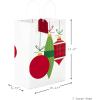Hallmark Christmas Assorted Gift Bag Bundle with Mix-n-Match Gift Tags, Traditional (Pack of 7 : 3 Large 13″, 4 Medium Gift Bags 9″; 7 Gift Tags)(Candy Canes  Dots  Plaid  Christmas Ornaments)