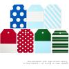 Hallmark Christmas Assorted Gift Bag Bundle with Mix-n-Match Gift Tags, Traditional (Pack of 7 : 3 Large 13″, 4 Medium Gift Bags 9″; 7 Gift Tags)(Chevron  Stripes  Dots)