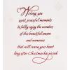 Hallmark Christmas Card (Thinking of You Snowflakes)(Red Script Merry Christmas)