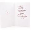 Hallmark Christmas Card (Thinking of You Snowflakes)(Red Script Merry Christmas)