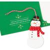 Hallmark Christmas Card (Wonderful You)(Favorite Time of Year  Removable Snowman Ornament)