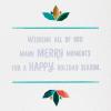 Hallmark Christmas Card for Daughter and Son-in-Law (Lettering with Snowflakes)(Ornaments  Family and Love)