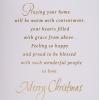 Hallmark Christmas Card for Mom and Dad (Red Foil Tree)(Snowy Houses)