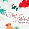 Hallmark Christmas Card for Mom and Dad (Red Foil Tree)(To Both  Cardinals)