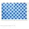 Hallmark Christmas Flat Wrapping Paper Sheets with Gift Tag Seals – Snowflakes, Deer, Tartan Plaid Gift Wrap Paper (12 Sheets, 16 Gift Tag Stickers) for Holiday Parties, Hanukkah, Winter Weddings(Blue Plaid  Snowflakes  Trees)