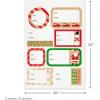 Hallmark Christmas Flat Wrapping Paper Sheets with Gift Tag Seals – Snowflakes, Deer, Tartan Plaid Gift Wrap Paper (12 Sheets, 16 Gift Tag Stickers) for Holiday Parties, Hanukkah, Winter Weddings(Kraft Red Truck  Snowflakes  Merry Christmas)