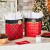 Hallmark Christmas Gift Bag Assortment (8 Bags: 3 Small 6″, 3 Medium 9″, 2 Large 13″) Red, White and Gray, Snowman, Citrus, Quilted Snowflakes(1 Count (Pack of 4))