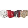 Hallmark Christmas Gift Bag Assortment (8 Bags: 3 Small 6″, 3 Medium 9″, 2 Large 13″) Red, White and Gray, Snowman, Citrus, Quilted Snowflakes(8 Count (Pack of 1))