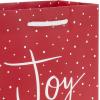Hallmark Christmas Gift Bag Assortment (8 Bags: 3 Small 6″, 3 Medium 9″, 2 Large 13″) Red, White and Gray, Snowman, Citrus, Quilted Snowflakes(8 Count (Pack of 1))