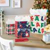 Hallmark Christmas Gift Bag Assortment for Kids (8 Bags: 3 Small 6″, 3 Medium 9″, 2 Large 13″) Red, Blue, Green Plaid, Elf, Santa, Snowman, Oh What Fun!(Fa la la  Oh What Fun  Christmas Plaid)