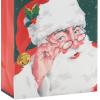 Hallmark Christmas Gift Bag Assortment with Tissue Paper (Pack of 3 Gift Bags: 1 Large 13″, 2 Extra Large 15″) Gold, Plaid, Santa(Red Plaid  Retro Santa  Poinsettia)