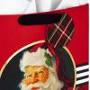 Hallmark Christmas Gift Bag Assortment with Tissue Paper (Pack of 3 Gift Bags: 1 Large 13″, 2 Extra Large 15″) Gold, Plaid, Santa(Retro Santa  Merry Christmas  Plaid Tree)