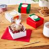 Hallmark Christmas Gift Boxes 3-Pack Assorted Sizes (Red & Green Stripes, Plaid, Polka Dots) for Hostess Gifts, Holiday Parties, Wrapped Treats(White  Green  Red)