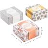 Hallmark Christmas Gift Boxes 3-Pack Assorted Sizes (Red & Green Stripes, Plaid, Polka Dots) for Hostess Gifts, Holiday Parties, Wrapped Treats(White Silver  Gold  Rose Gold)