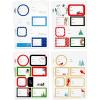 Hallmark Christmas Gift Tags with Ribbon, Sticker Seals, and Mini Notecards (Elegant Plaid, Snowflakes, Cardinals) for Gift Bags and Wrapped Presents