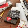 Hallmark Christmas Wrapping Paper Jumbo Rolls with Cut Lines on Reverse (2 Rolls, 4 Designs: 160 Sq. Ft. Ttl) Black and Gold Trees, Snowflakes, Plaid for Holidays, Hanukkah, Weddings, Graduations