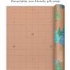 Hallmark Christmas Wrapping Paper Rolls – Minimalist Brown Kraft Trees, Antlers, Snowflakes Gift Wrap Paper (3 Rolls: 90 sq. ft. ttl.) for Holiday Parties, Hanukkah, Winter Weddings(Snowflakes  Blue and Green Foliage  Trees)