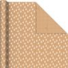 Hallmark Christmas Wrapping Paper Rolls – Minimalist Brown Kraft Trees, Antlers, Snowflakes Gift Wrap Paper (3 Rolls: 90 sq. ft. ttl.) for Holiday Parties, Hanukkah, Winter Weddings(Trees  Antlers  Snowflakes)
