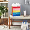 Hallmark Crayola 13″ Large Gift Bag with Tissue Paper (Rainbow Stripes) for Birthdays, Graduations, Baby Showers, Back to School, Teachers, Kids