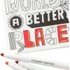 Hallmark Crayola Coloring Cards Assortment (Pack of 6 Thank You, Thinking of You, Encouragement Cards and Envelopes)