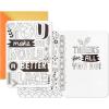 Hallmark Crayola Coloring Cards Assortment (Pack of 6 Thank You, Thinking of You, Encouragement Cards and Envelopes)
