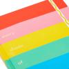 Hallmark Crayola Hardcover Journal, Rainbow (196 Pages), Gold (5STZ1089)