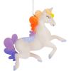 Hallmark Crayola Unicorn Resin Christmas Ornament(Unicorn with Rainbow Mane)