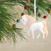 Hallmark Crayola Unicorn Resin Christmas Ornament(Unicorn with Striped Mane)