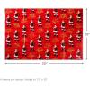 Hallmark Cute Christmas Flat Wrapping Paper Sheets with Cutlines on Reverse (12 Folded Sheets with Sticker Gift Tags) Pink, Mint Green, Plants, Cactus, Presents, Ornaments(Red Santa  Plaid Snowflakes  Stripes)