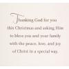 Hallmark DaySpring Religious Christmas Card (Glory to God, Blue and Silver)(Christmas Card for Pastor and Family)