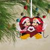 Hallmark Disney Mickey Mouse Icon with Santa Hat Christmas Ornament with Light(Mickey & Minnie Love)